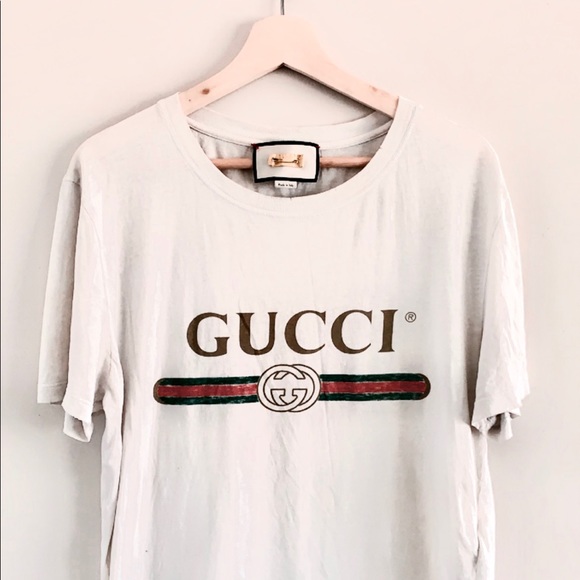 gucci logo tee